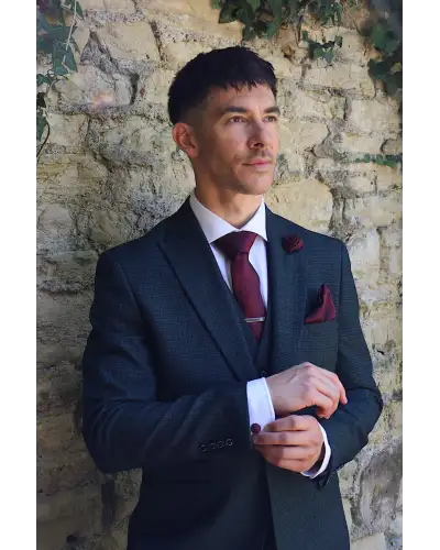 Tie Gift Sets Victory and Innsbruck Burgundy Red Textured Tie Set £50.00