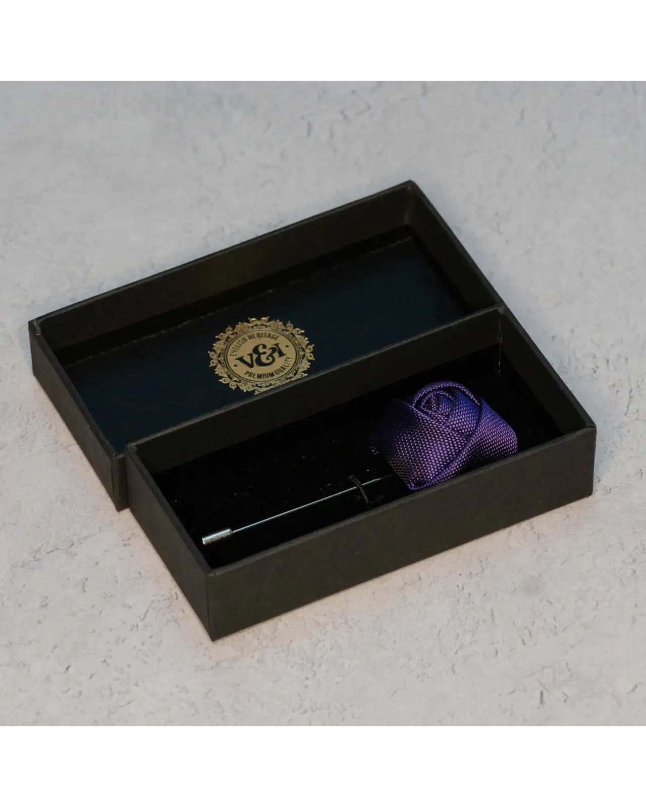 Lapel Pins Victory and Innsbruck Cadbury Purple Textured Floral Lapel Pin £16.00