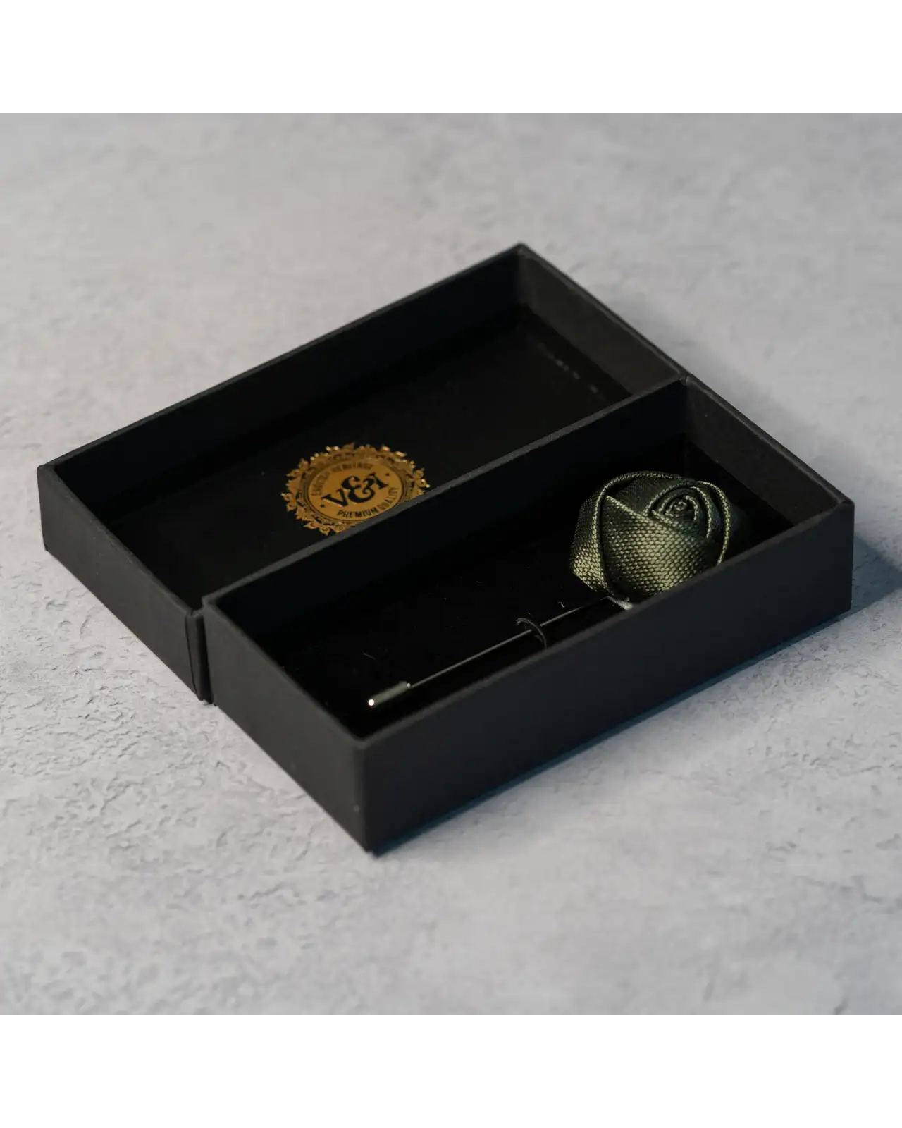 Lapel Pins Victory and Innsbruck Olive Green Textured Floral Lapel Pin £16.00