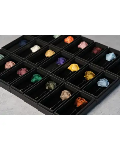 Lapel Pins Victory and Innsbruck Dark Sage Green Textured Floral Lapel Pin £16.00