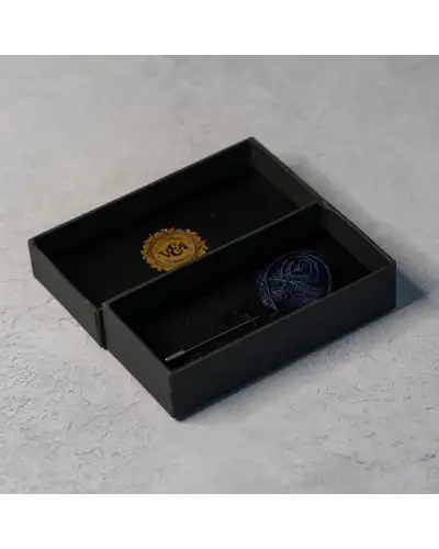 Lapel Pins Victory and Innsbruck Navy Blue Paisley Floral Lapel Pin £16.00