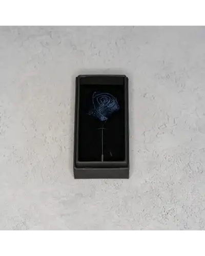 Lapel Pins Victory and Innsbruck Navy Blue Paisley Floral Lapel Pin £16.00