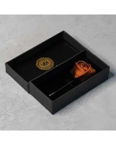 Lapel Pins Victory and Innsbruck Rust Textured Floral Lapel Pin £16.00