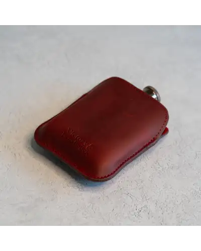Flasks Victory and Innsbruck Full Grain Leather Cased Hip Flask Full Burgundy Leather Copper Flask £36.00