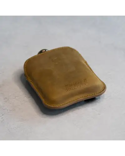 Flasks Victory and Innsbruck Full Grain Leather Cased Hip Flask Full Tan Brown Leather Copper Flask £36.00