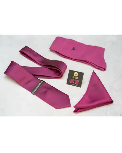 Tie Gift Sets Victory and Innsbruck Raspberry Textured Tie Set £50.00