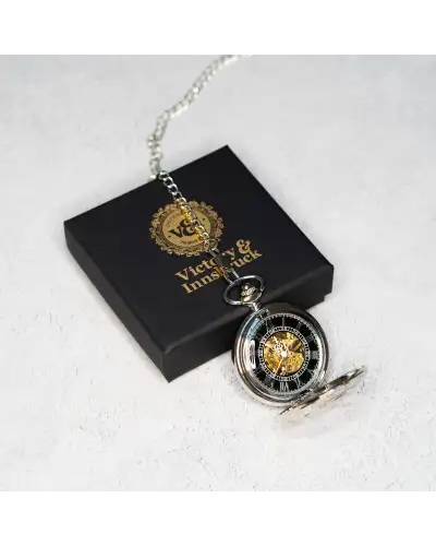 Pocket Watches Victory and Innsbruck Steampunk Pocket Watch Silver The Milburn Ii £50.00