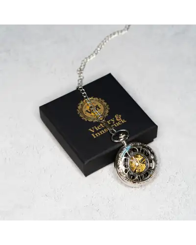 Pocket Watches Victory and Innsbruck Steampunk Pocket Watch Silver The Milburn Ii £50.00