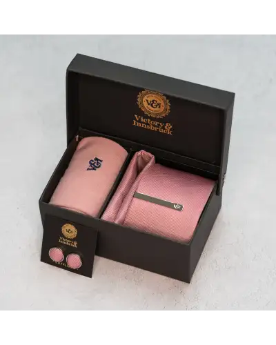 Tie Gift Sets Victory and Innsbruck Light Mauve Textured Tie Set £50.00