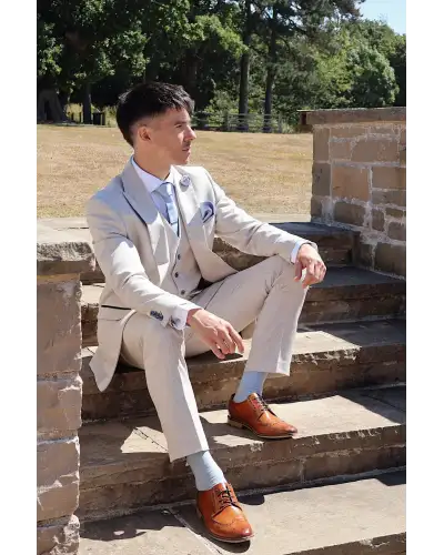 Tie Gift Sets Victory and Innsbruck Dusty Blue Textured Tie Set £50.00