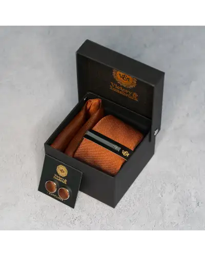 Tie Gift Sets Victory and Innsbruck Rust Textured Tie Gift Set £50.00