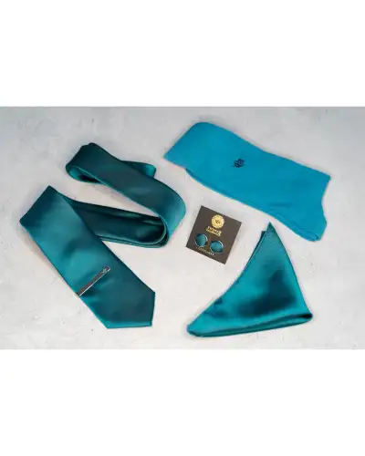 Tie Gift Sets Victory and Innsbruck Teal Textured Tie Set £43.00