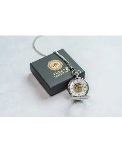 Pocket Watches Victory and Innsbruck Steampunk Pocket Watch Silver The Milburn £50.00
