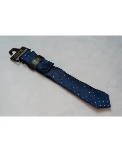 Tie Gift Sets Victory and Innsbruck Navy Blue Polka Dot Textured Tie Set £50.00