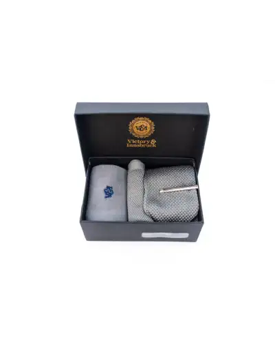Tie Gift Sets Victory and Innsbruck Grey Knitted Tie Set £50.00