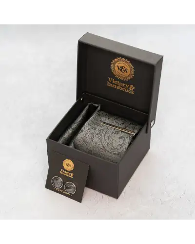 Tie Gift Sets Victory and Innsbruck Grey Paisley Tie Set £33.00
