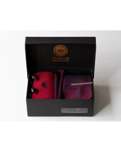 Tie Gift Sets Victory and Innsbruck Red Paisley Tie Box Set £50.00