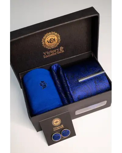 Tie Gift Sets Victory and Innsbruck Royal Blue Paisley Tie Set £50.00