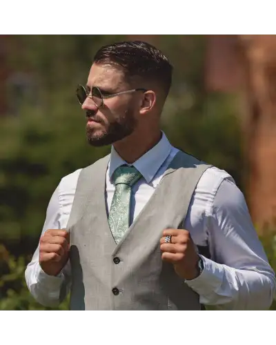 Tie Gift Sets Victory and Innsbruck Sage Green Paisley Tie Box Set £50.00