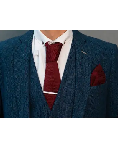 Tie Gift Sets Victory and Innsbruck Burgundy Red Knitted Tie Set £50.00