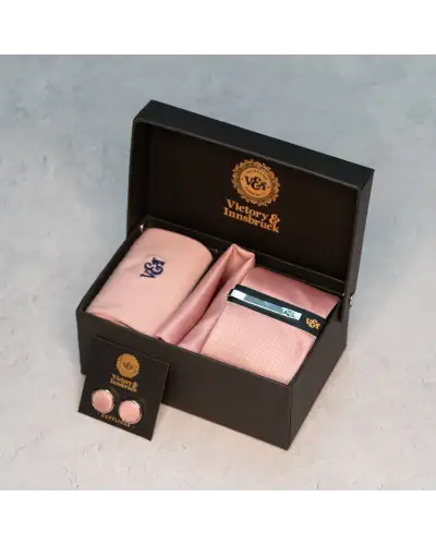 Tie Gift Sets Victory and Innsbruck Dusty Pink Textured Tie Set £50.00