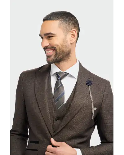 Blazers Victory and Innsbruck Caridi Brown Slim Fit Blazer £137.00