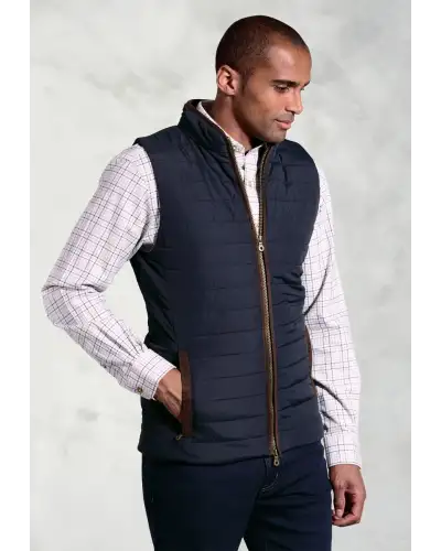 Gilets Brook Taverner Tampa Navy Quilted Puffer Gilet £62.00