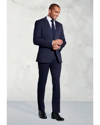 Suits Brook Taverner Tailored Fit Phene Navy Pin Dot Suit £134.00