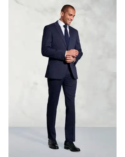 Suits Brook Taverner Tailored Fit Phene Navy Pin Dot Suit £134.00