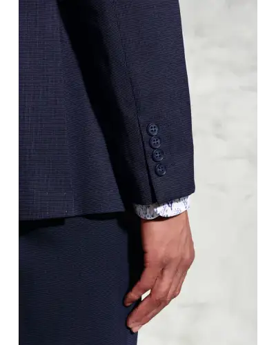 Suits Brook Taverner Tailored Fit Phene Navy Pin Dot Suit £134.00