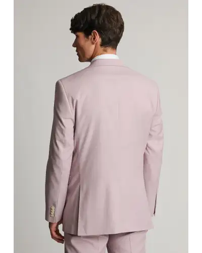 Waistcoats Brook Taverner Tailored Fit Hayton Pink Textured Suit - Waistcoat Optional £134.00