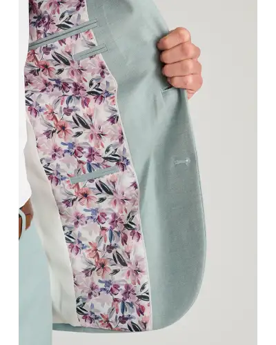 Waistcoats Brook Taverner Tailored Fit Hayton Sage Textured Suit - Waistcoat Optional £134.00