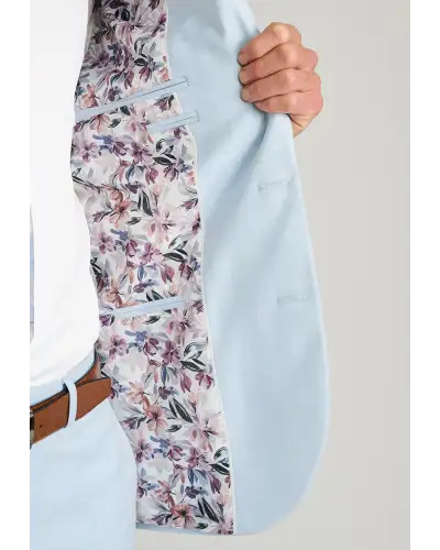 Waistcoats Brook Taverner Tailored Fit Hayton Sky Blue Textured Suit - Waistcoat Optional £134.00