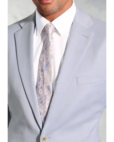 Waistcoats Brook Taverner Tailored Fit Hardy Blue Textured Occasion Suit - Waistcoat Optional £134.00