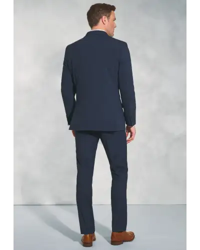 Waistcoats Brook Taverner Tailored Fit Cassino Navy Check Washable Suit - Waistcoat Optional £242.00