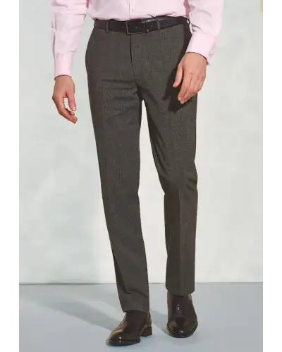 Waistcoats Brook Taverner Tailored Fit Cassino Grey Check Washable Suit - Waistcoat Optional £242.00