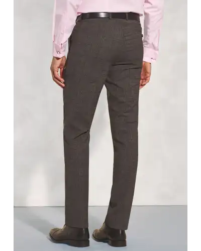 Waistcoats Brook Taverner Tailored Fit Cassino Grey Check Washable Suit - Waistcoat Optional £242.00