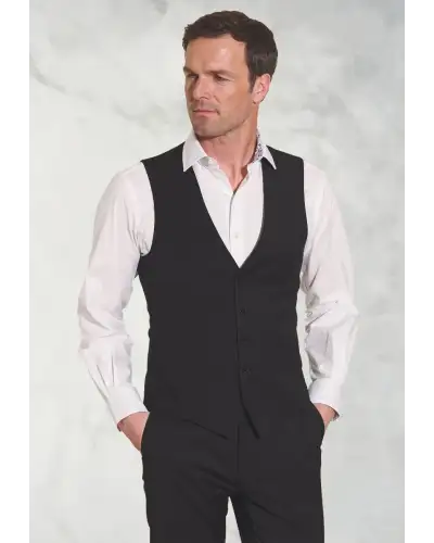 Waistcoats Brook Taverner Tailored Fit Avalino Black Suit - Waistcoat Optional £197.00