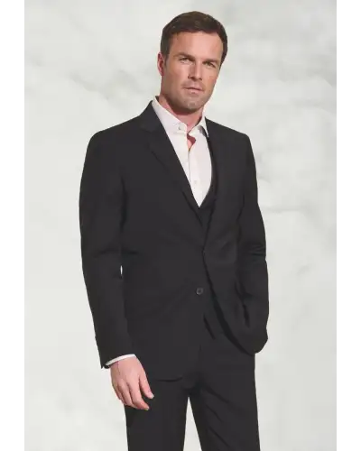 Waistcoats Brook Taverner Tailored Fit Avalino Black Suit - Waistcoat Optional £197.00