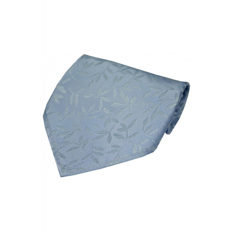 Pocket Square Soprano Ties Soprano Sky Blue Jaquard Leaf Patterned Silk Handkerchief £15.00