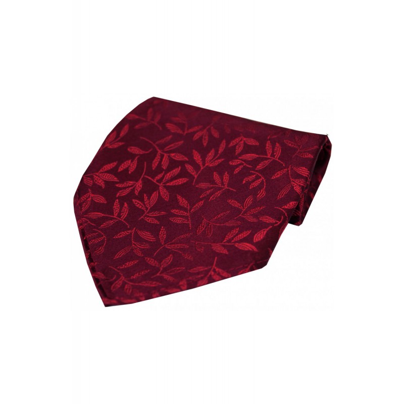 Silk Hankies Soprano Ties Soprano Wine Jaquard Leaf Patterned Silk Handkerchief £15.00