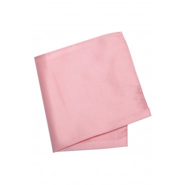 Pocket Square Soprano Ties Soprano Plain Pink Diagonal Twill Mens Silk Pocket Square-ST-HANKWS-PINK £15.00