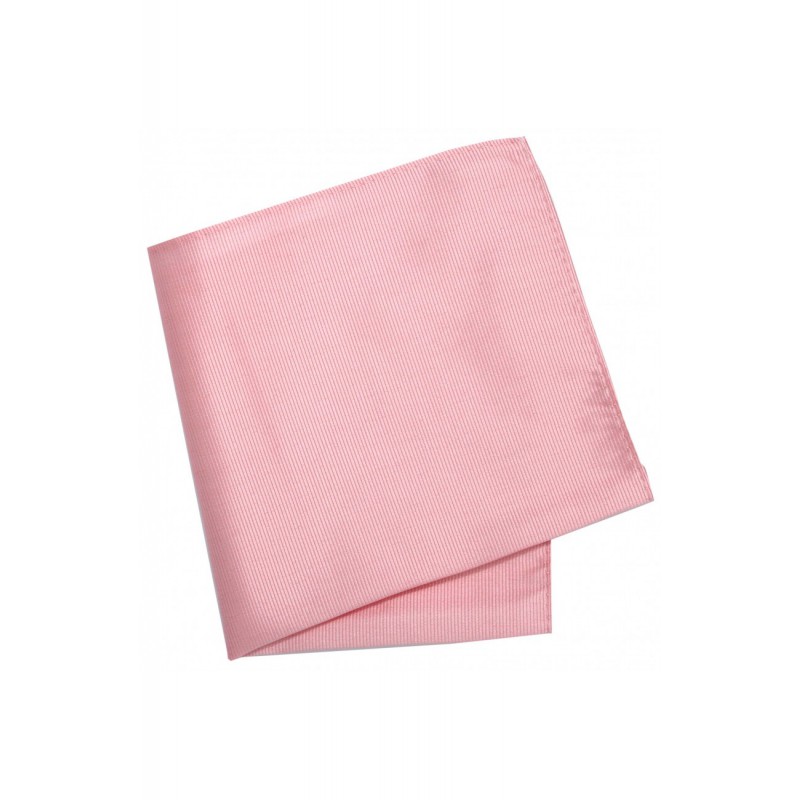 Pocket Square Soprano Ties Soprano Plain Pink Diagonal Twill Mens Silk Pocket Square-ST-HANKWS-PINK £15.00