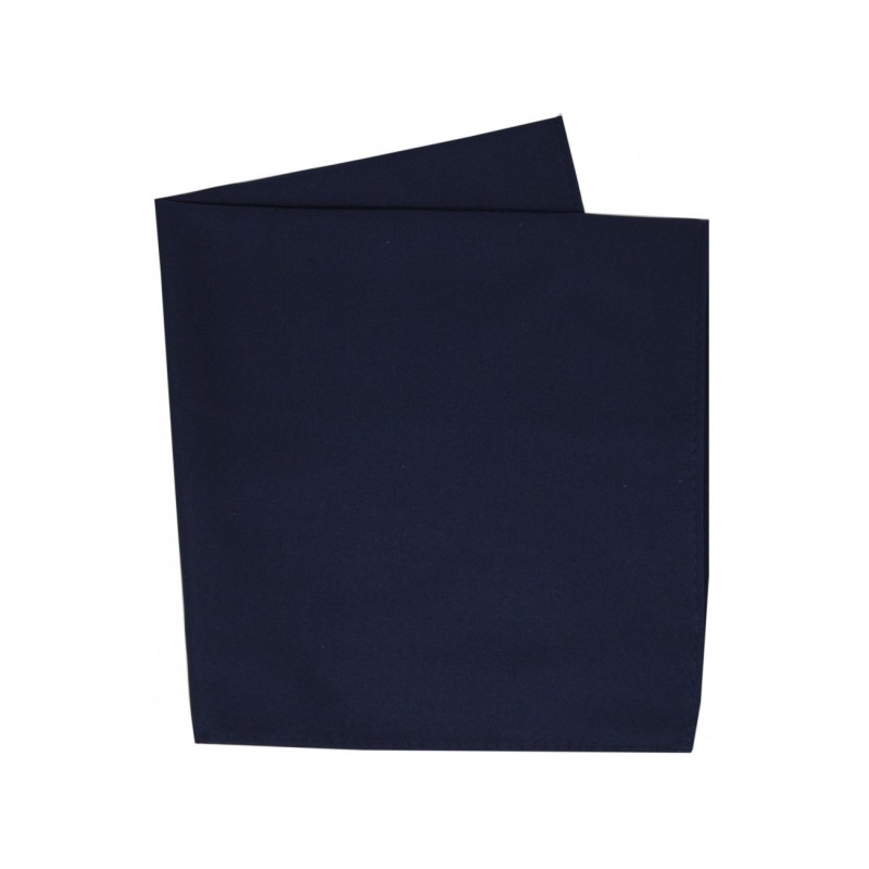 Pocket Square Soprano Ties Soprano Plain Navy Satin Silk Mens Pocket Square-ST-HANKWQ-NAVY £15.00