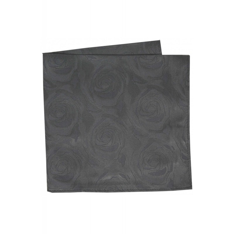 Pocket Square Soprano Ties Soprano Grey Rose Mens Silk Pocket Square-ST-HANKWE007 £15.00