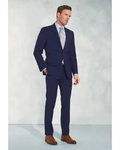 Waistcoats Brook Taverner Tailored Fit Avalino Mid Blue Suit - Waistcoat Optional-BT-AVALINO-SUIT-H £197.00