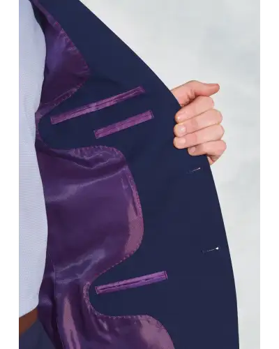 Waistcoats Brook Taverner Tailored Fit Avalino Mid Blue Suit - Waistcoat Optional-BT-AVALINO-SUIT-H £197.00