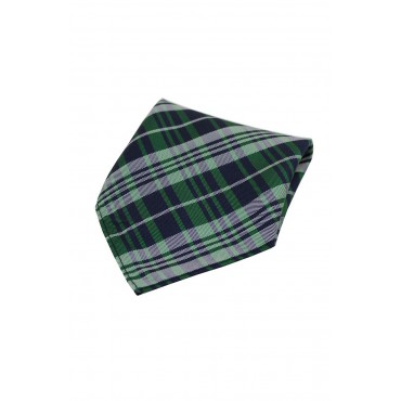 Pocket Square Soprano Ties Soprano Green Tartan Pattern Silk Pocket Square £15.00