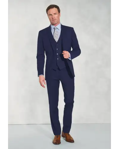 Waistcoats Brook Taverner Tailored Fit Avalino Mid Blue Suit - Waistcoat Optional-BT-AVALINO-SUIT-H £197.00