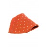 Pocket Square Soprano Ties Soprano Orange And White Polka Dots Mens Silk Pocket Square £15.00